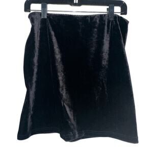 Preppy Black Velvet J. Crew Pencil Skirt Size M
